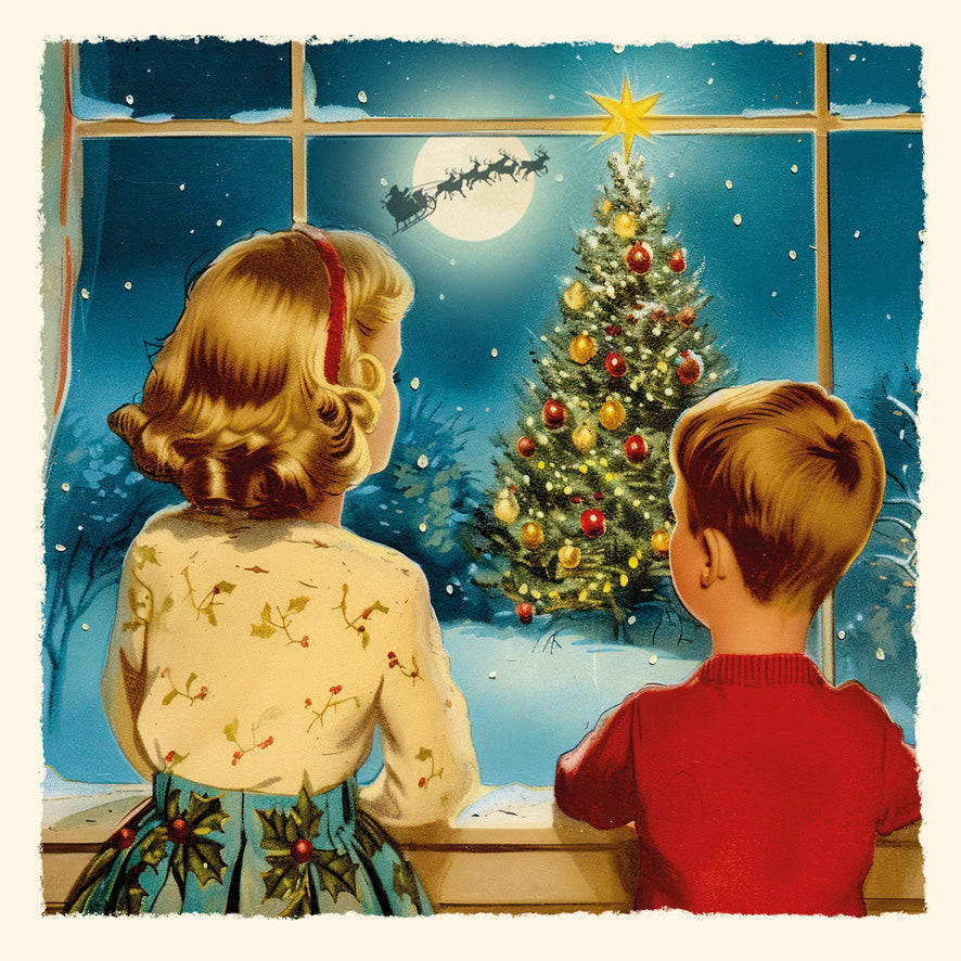 On His Sleigh & Quick to Bed - Twin Pack of Christmas Cards