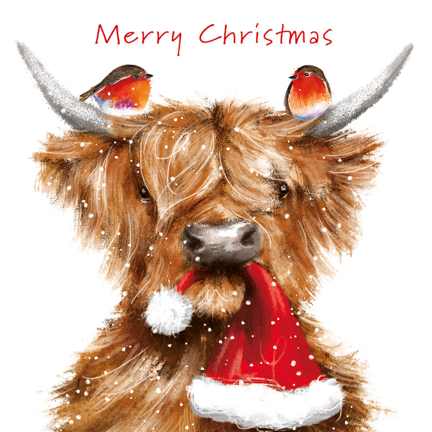 Hitching a Ride & Fluffy Cow - Twin Pack of Christmas Cards