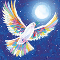 Colourful Dove & Peace on Earth - Twin Pack of Christmas Cards