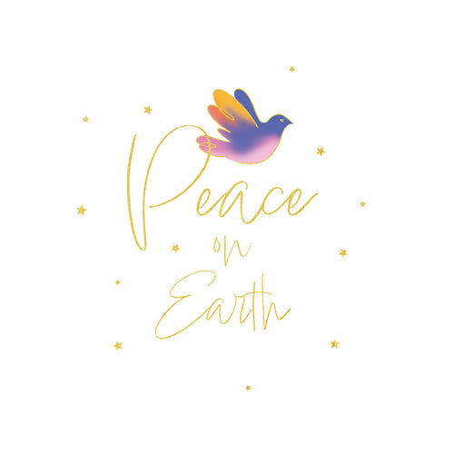 Colourful Dove & Peace on Earth - Twin Pack of Christmas Cards