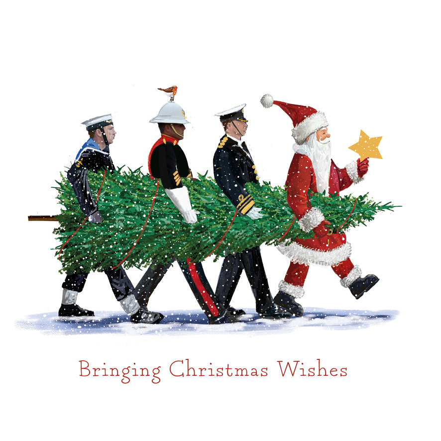 Sledging & Bringing Home the Tree - Twin Pack of Christmas Cards